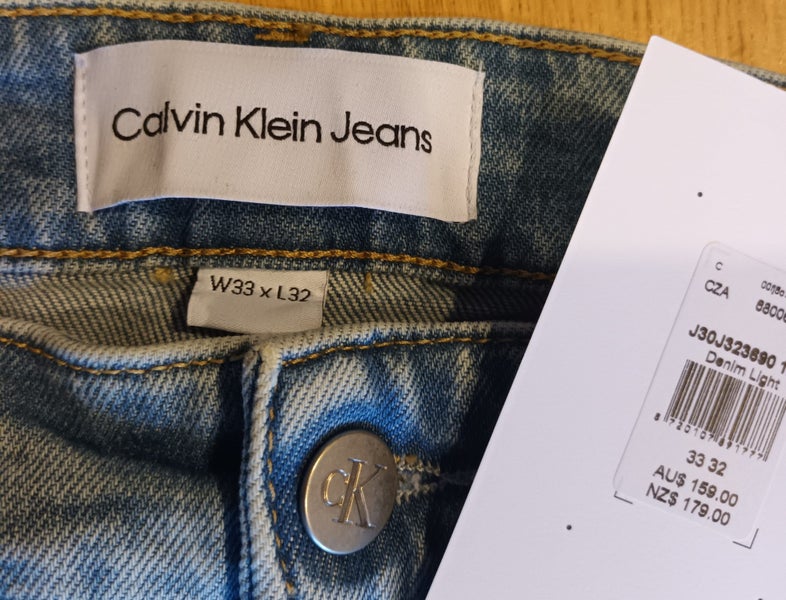 CALVIN KLEIN BRAND NEW JEANS 33 X 32 SLIM TAPER, RRP: NZ$ 179 Carousel 6