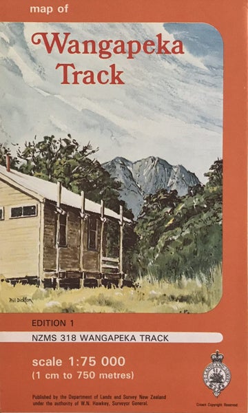VINTAGE MAP: NZMS 318 Wangapeka Track 1985 Carousel 1