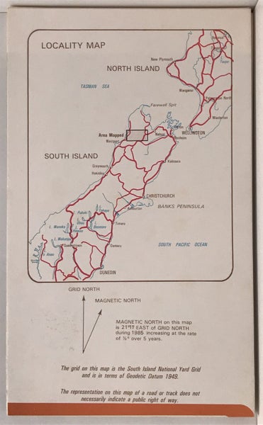 VINTAGE MAP: NZMS 318 Wangapeka Track 1985 Carousel 2