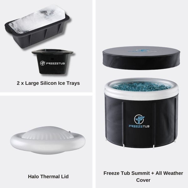 Ice Bath with Halo Lid and 2 Large Silicon Ice Trays (NEW) Carousel 1