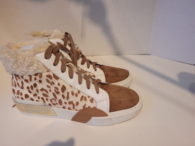 Cool NEW Animal/Tan Leather Boots by Django and Juliette Carousel 1