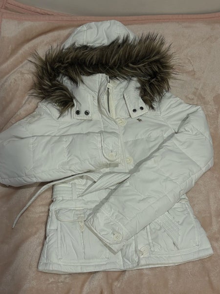 Abercrombie & Fitch Fur lined puffer hoodie Carousel 1