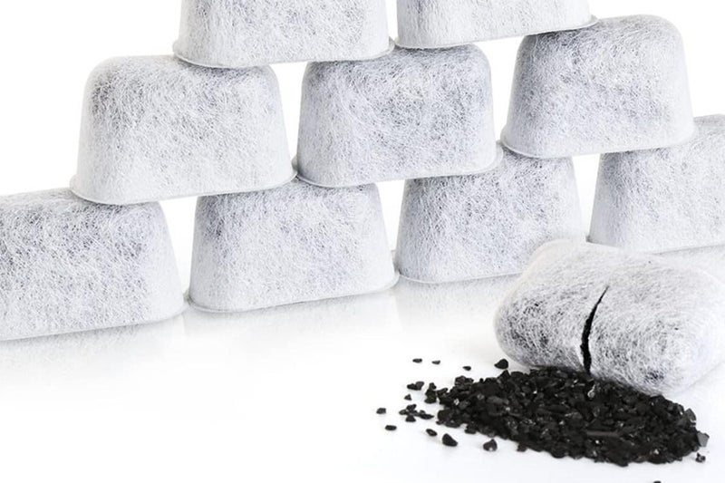 12Pcs Coconut Shell Charcoal Replacement Water Filters for Breville Keurig Carousel 2