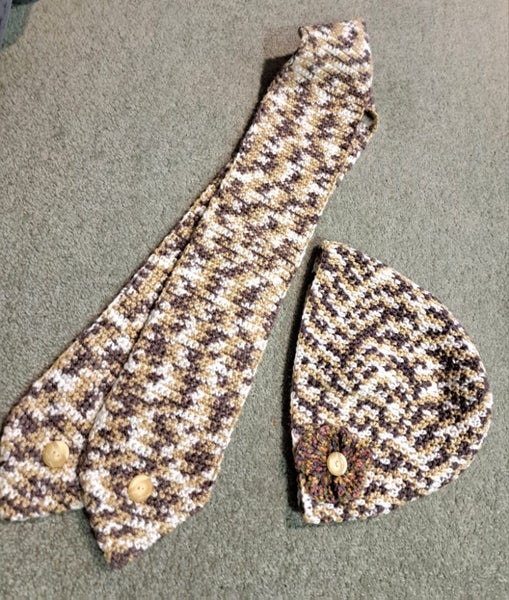 $20 EACH .. HANDMADE CROCHET HAT & SCARF SETS Carousel 13