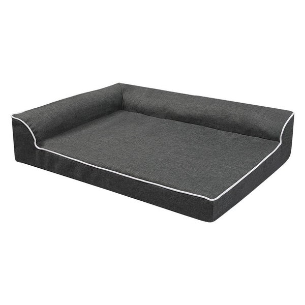 Orthopedic Dog Bed L Grey Carousel 1