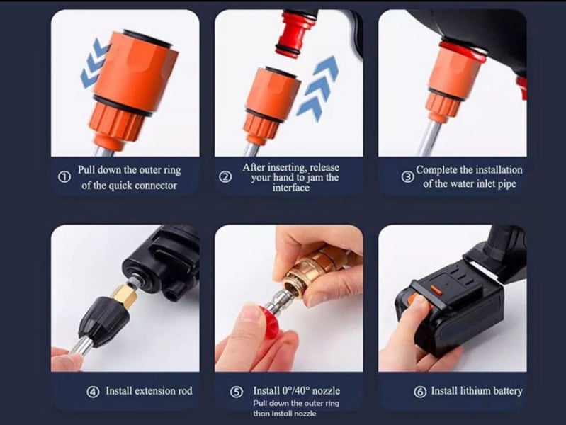 New pressure washer gun 21V Carousel 10