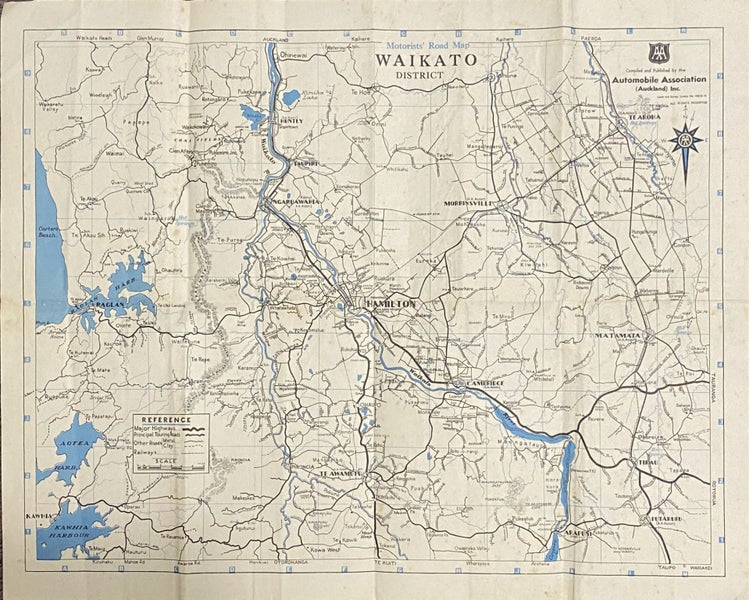 VINTAGE MAP: Te Aroha 1950s Carousel 2