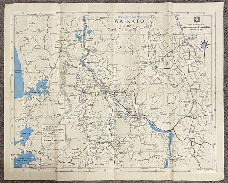 VINTAGE MAP: Te Aroha 1950s Carousel 3