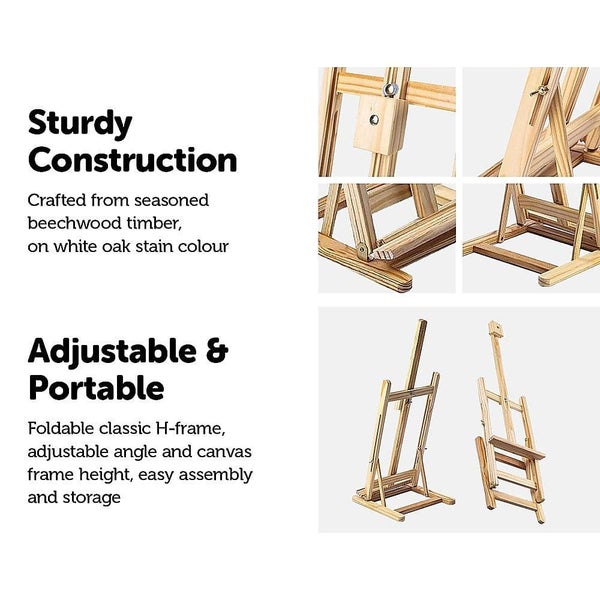 Tabletop Easel Wood Studio H-frame Artist Art Display Painting Shop Tripod Stand64406979926659113