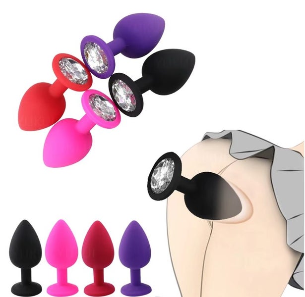 Soft Silicone Anal Butt Plug Men Prostate Massager Adult Gay Products Carousel 1