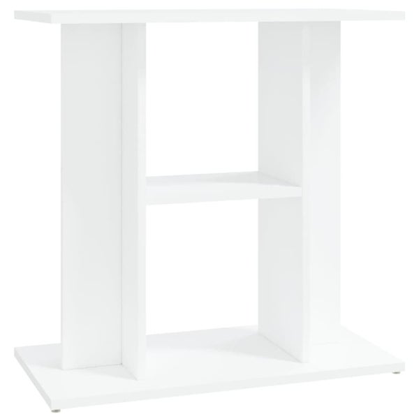 Aquarium Stand White 60x30x60 Cm Engineered Wood Nttpli Carousel 2