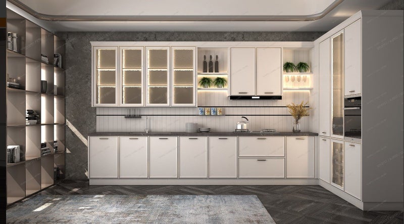 French Shake Style Complete Kitchen Cabinets ( Quartz Stone Bench Top included) Carousel 1