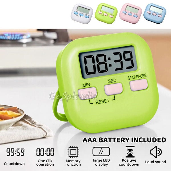 Magnetic Kitchen Timer Digital Alarm Count Down Cook Sport Clock Stick Large Carousel 1