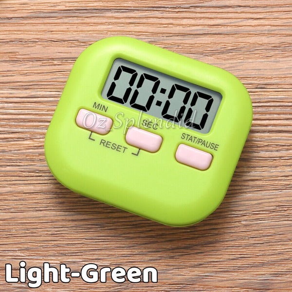 Magnetic Kitchen Timer Digital Alarm Count Down Cook Sport Clock Stick Large Carousel 15