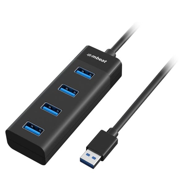 Mbeat 4-port Usb 3.0 Hub - Black Carousel 1