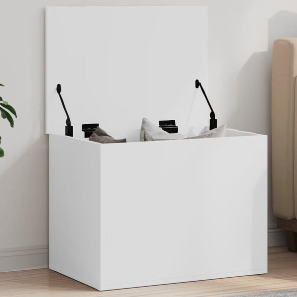 Storage Box White 60X42X46 Cm Engineered Wood Nablpt Carousel 1