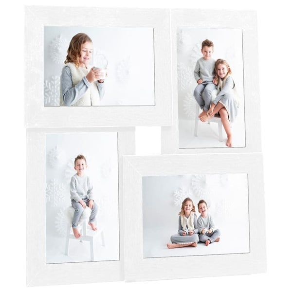 Collage Photo Frame For 4x(10x15 Cm) Picture White Mdf Ttxiix64038589402498110