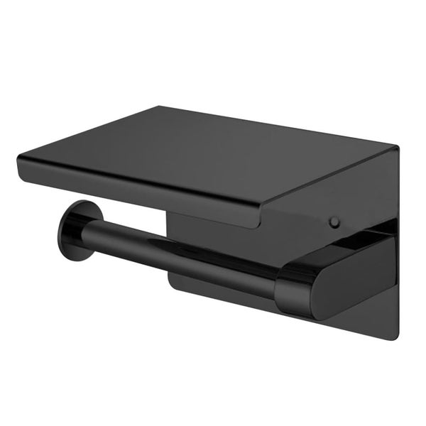 Stainless Steel Toilet Paper Roll Holder Storage Hooks Bathroom Washroom Carousel 2