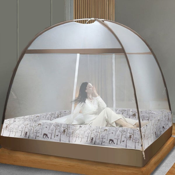 Mosquito Bed Nets Foldable Canopy Dome Fly Repel Insect Camping Protect k Carousel 8
