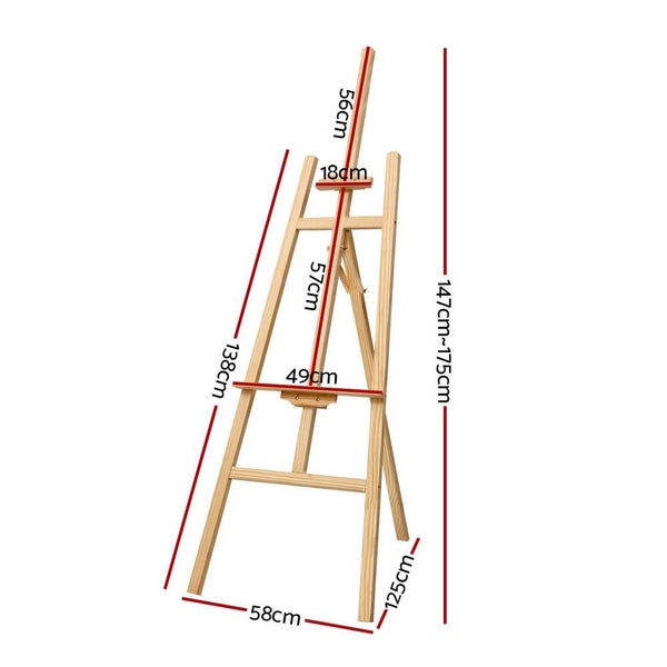 Artiss Painting Easel Stand Wedding Wooden Easels Tripod Shop Art Display 175cm Carousel 2