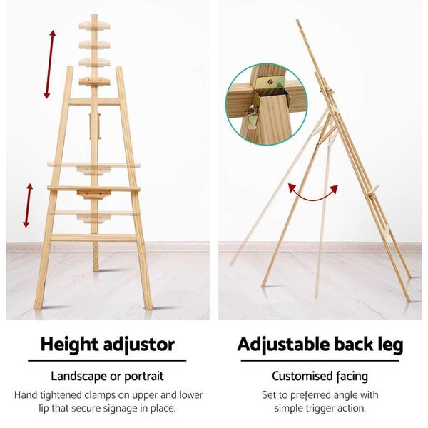 Artiss Painting Easel Stand Wedding Wooden Easels Tripod Shop Art Display 175cm64468572689155114