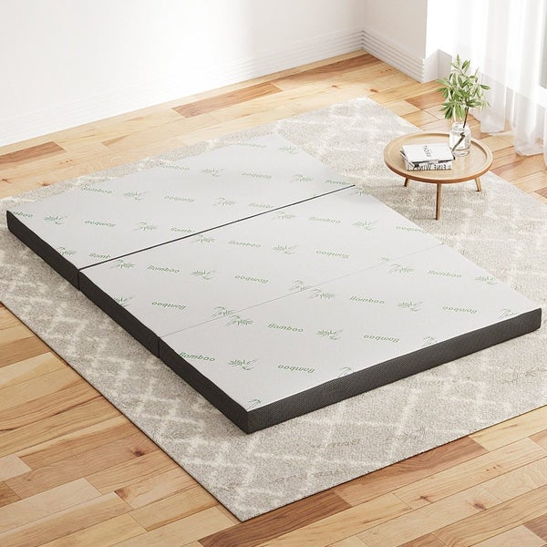 Double Size Foldable Mattress Folding Foam Bamboo Carousel 7