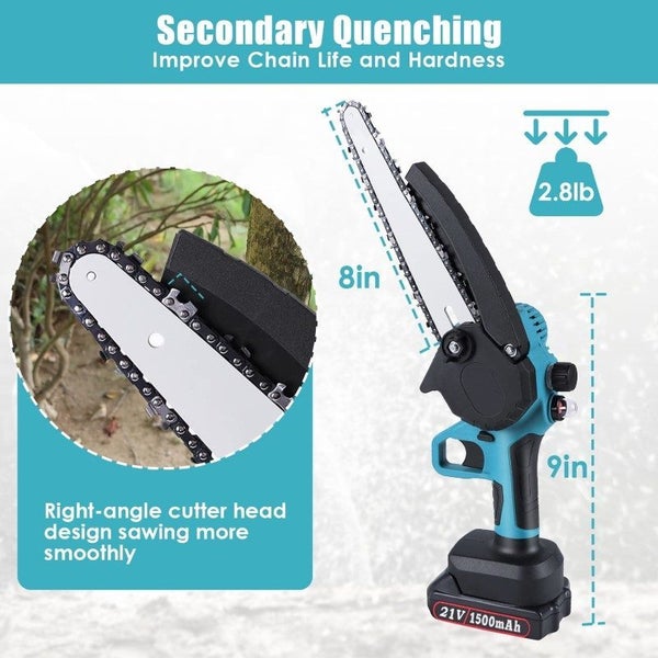 Mini Chainsaw, Portable Cordless Power Chain Saws Carousel 2