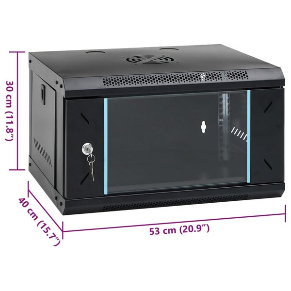 6U Wall Mounted Network Cabinet 19 Ip20 53X40X30 Cm Tbxpn Carousel 2