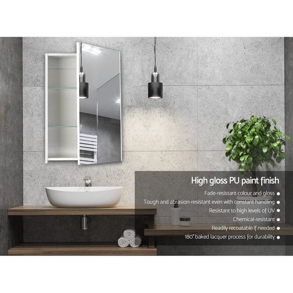 Cefito Bathroom Vanity Mirror with Storage Cavinet - White63039328299523113