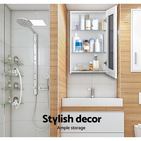 Cefito Bathroom Vanity Mirror with Storage Cavinet - White63039328299523114