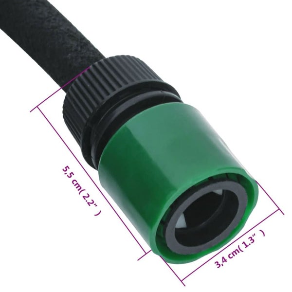 Garden Soaker Hose Black 0.6 25 m Rubber Oppnib Carousel 2