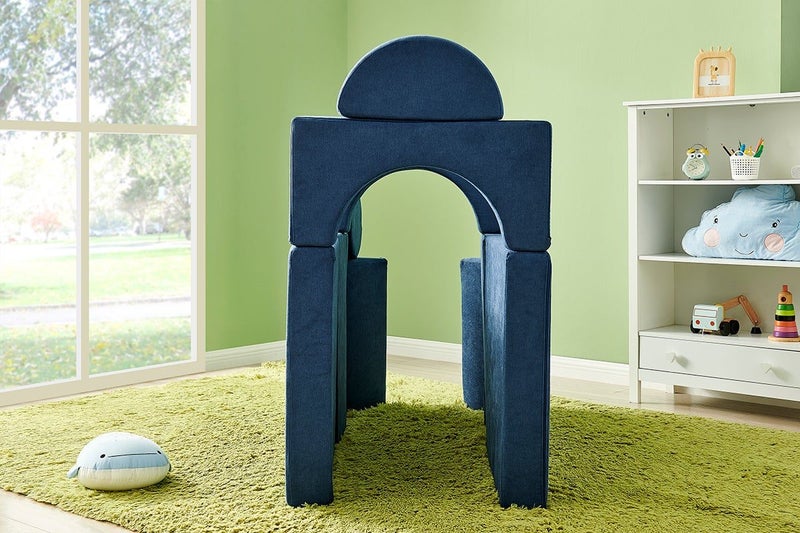 Ovela 14 Piece Modular Double Kids Play Sofa (Ocean Blue) Carousel 15