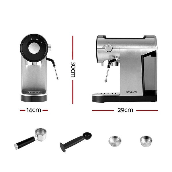 Coffee Machine Espresso Maker 20 Bar Milk Frother Cappuccino Latte Cafe Carousel 2