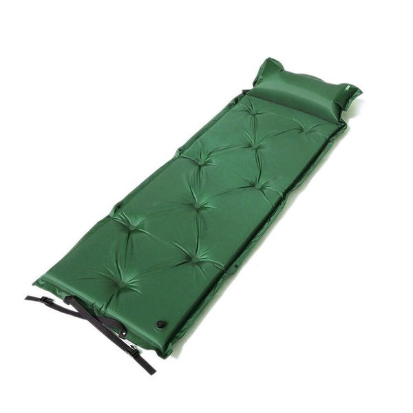 Self Inflating Mattress Camping Hiking Airbed Mat Sleeping With Pillow Bag Ca... Carousel 1