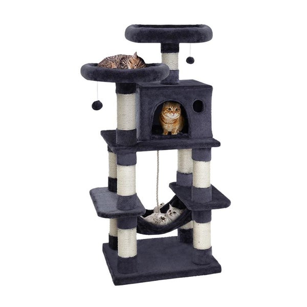 I.pet Cat Tree Trees Scratching Post Scratcher Tower Condo House Furniture Wood Carousel 1
