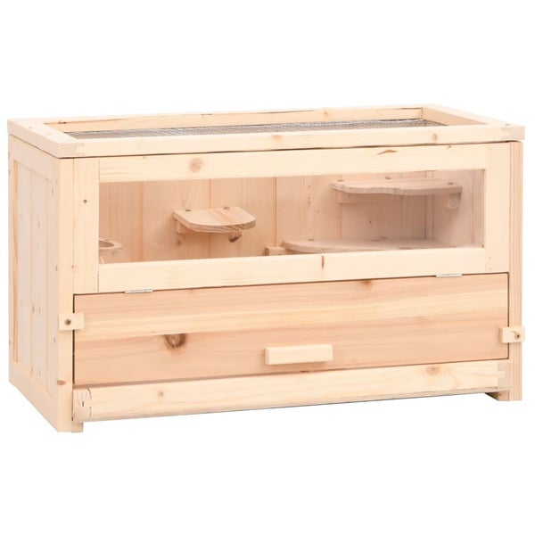Hamster Cage 60X30X35 Cm Solid Wood Fir Oixtii Carousel 1