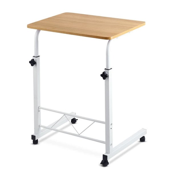 Artiss Laptop Table Desk Portable - Light Wood Carousel 1