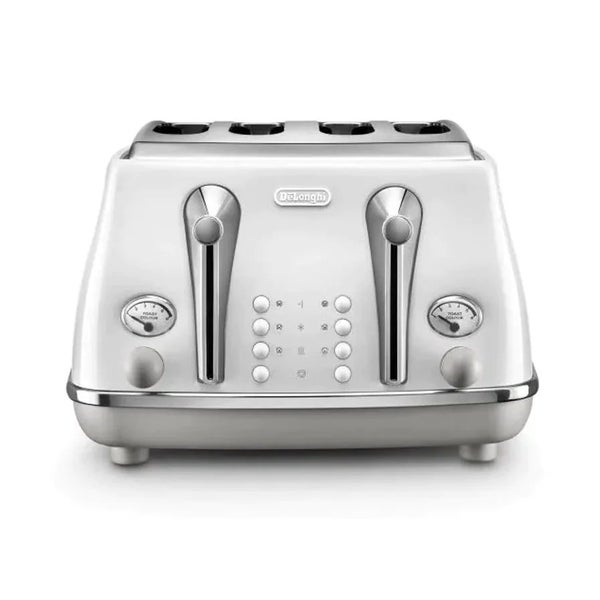 Delonghi Icona Capitals 4 Slice Toaster and 1.7L Kettle - White Carousel 2
