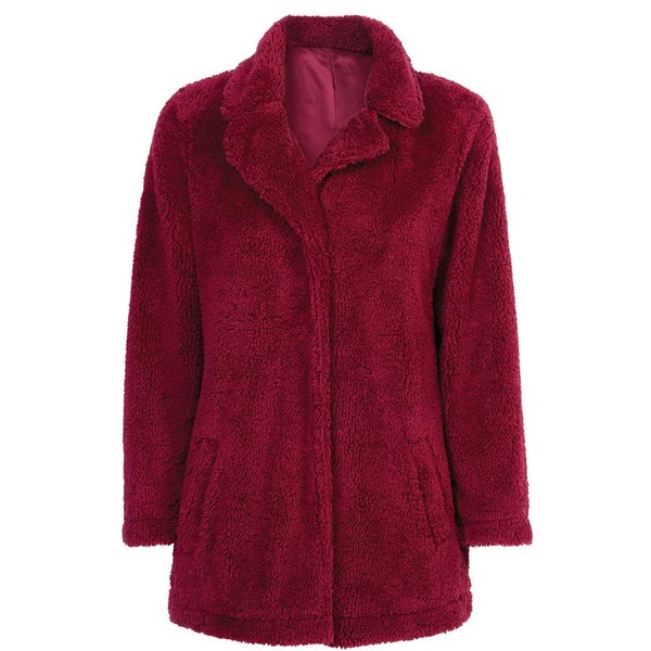 Snuggle up in this Soft Winter Jacket - Size S (10-12) - Claret62960723848706111