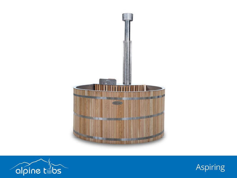 NEW: ASPIRING WOOD FIRED 6 SEATER HOT TUB - ALPINE TUBS Carousel 1