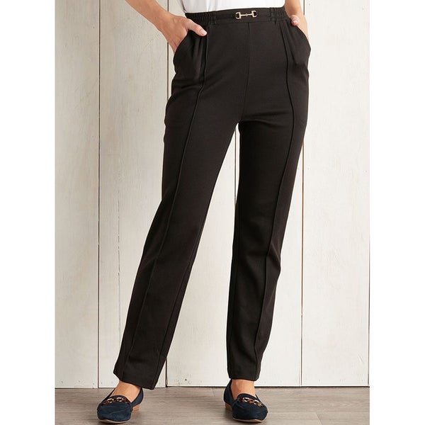 Value pack - 2 pairs of ponte pants - size 12 - navy & black - super smart628543134830101117