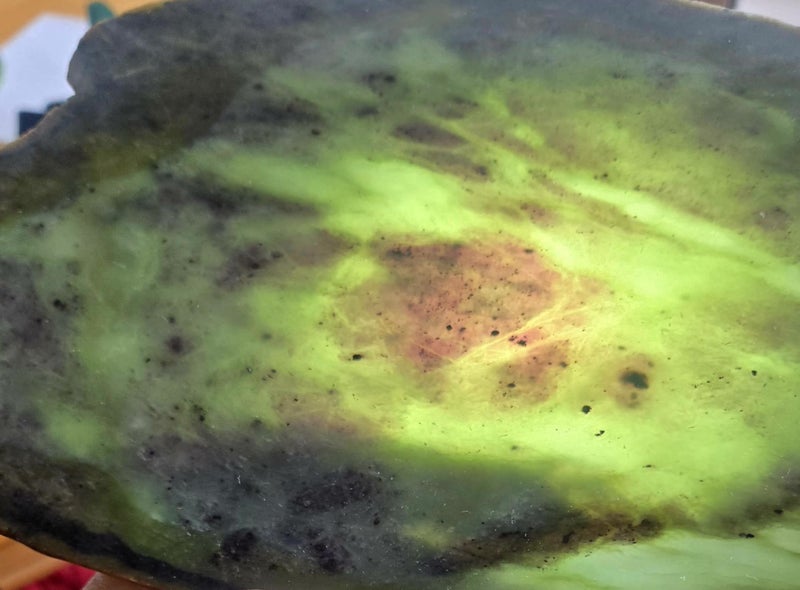 Genuine NZ Pounamu/Greenstone Rough Block Carousel 1