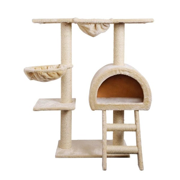 I.pet Cat Tree 100cm Trees Scratching Post Scratcher Tower Condo House Furniture Carousel 1