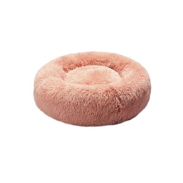 Pet Bed Cat Dog Donut Nest Calming Kennel Cave Deep Sleeping Pink s Carousel 1