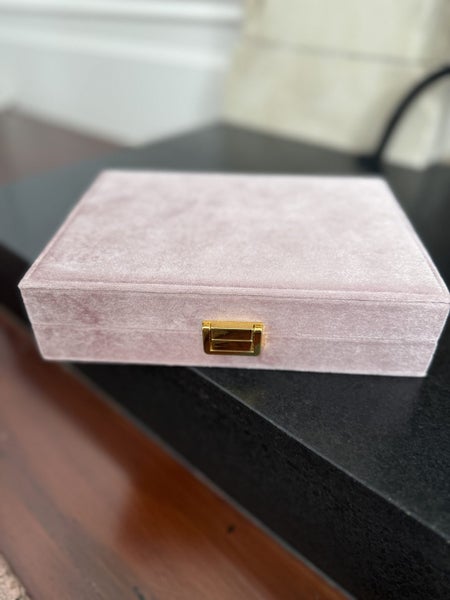 Pink velvet jewellery box NEW Carousel 2