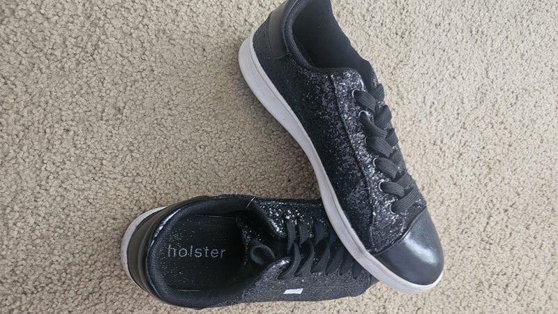 Black Glittery Sneakers Carousel 3