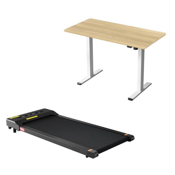 120cm Automatic Standing Desk With 400Mm Electric Walking Pad Treadmill Carousel 2