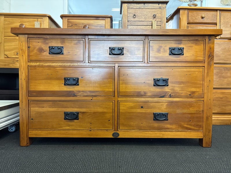 Merivale 7 Drawer Lowboy By Woodpeckers Furniture Carousel 1