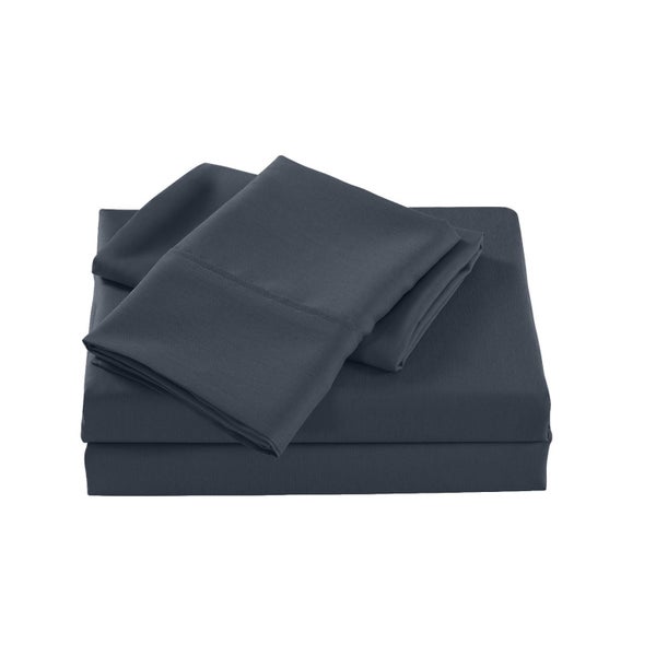 Single Size Bamboo Cooling 2000Tc Sheet Set - Charcoal Carousel 2