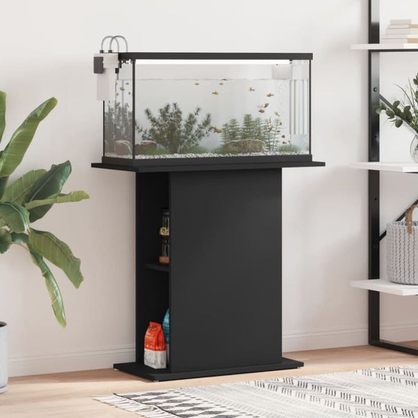 Aquarium Stand Black 75x36x72.5 Cm Engineered Wood Nttlan Carousel 1